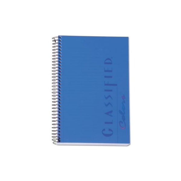 Tops Business Forms TOPS, COLOR NOTEBOOKS, 1 SUBJECT, NARROW RULE, INDIGO BLUE COVER, 8.5 X 5.5, 100PK 73506 - main